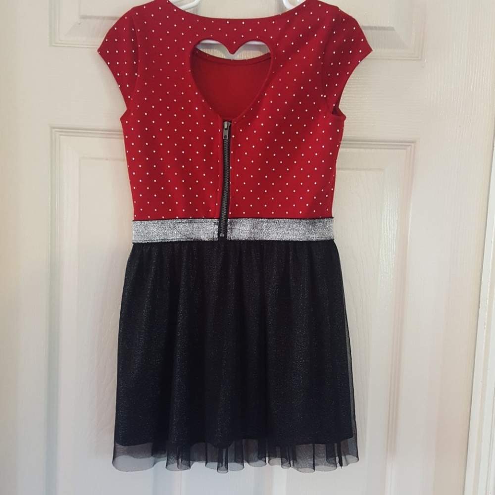 Valentines Heart cut out Dress
